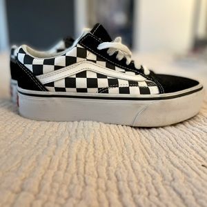 VANS Old Skool Platform Sneaker Unisex Men size 4 Women size 5.5